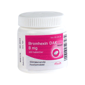 Bromhexin 8mg - 100 tabletter