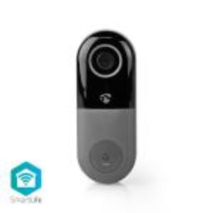 Nedis SmartLife Video dørtelefon | Wi-Fi | Transformer | Android & iOS | Full HD 1080p | Cloud / MicroSD | IP54 | Med bevægelsessensor | Nattesyn | Grå/Sort