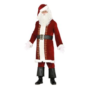 Julemandsdragt Velour Kostume - Medium