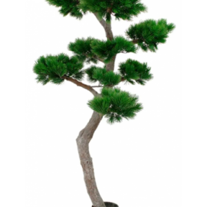 Stort kunstigt bonsai fyrretræ H210 cm - UV bestandig