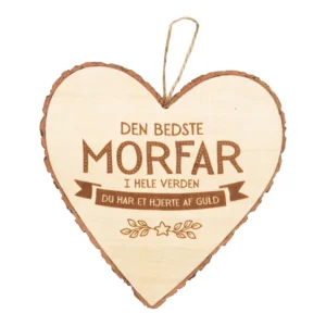 Træhjerte DEN BEDSTE MORFAR